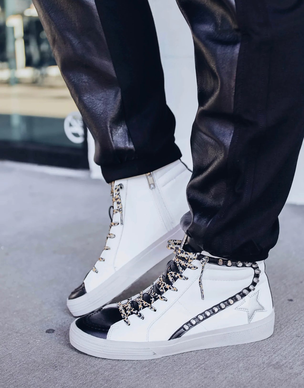 RIRI STUDDED HIGH TOPS